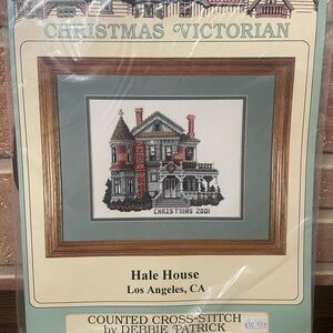 Rare Debbie Patrick Victorians Cross Stitch Chart Hale House Kit